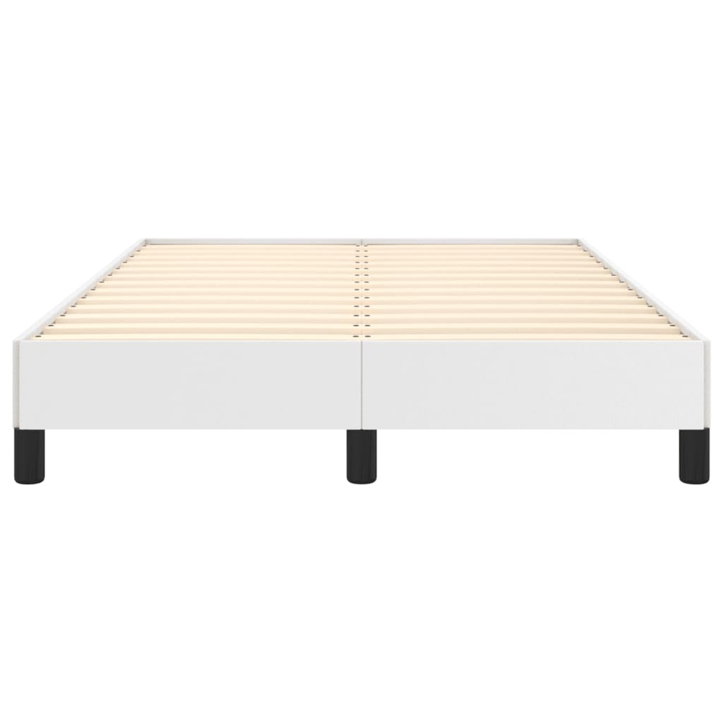 Cadre de lit sans matelas blanc 120x190 cm similicuir