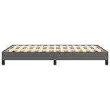 Cadre de lit sans matelas gris 120x190 cm similicuir