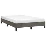 Bed frame without mattress dark gray 120x190 cm velvet