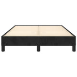 Cadre de lit sans matelas noir 120x190 cm velours