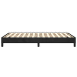 Cadre de lit sans matelas noir 120x190 cm velours