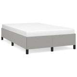 Cadre de lit sans matelas gris clair 120x190 cm tissu