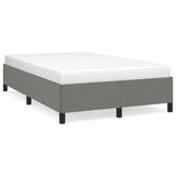 Cadre de lit sans matelas gris foncé 120x190 cm tissu