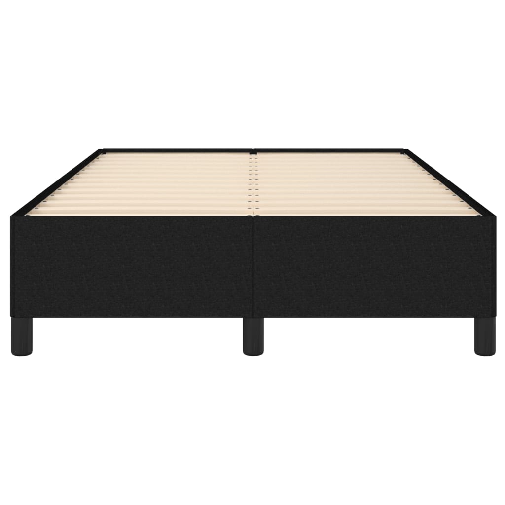 Cadre de lit sans matelas noir 120x190 cm tissu