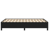 Cadre de lit sans matelas noir 120x190 cm tissu