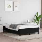 Cadre de lit sans matelas noir 120x190 cm tissu