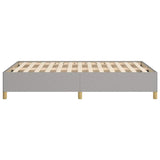 Cadre de lit sans matelas gris clair 120x190 cm tissu