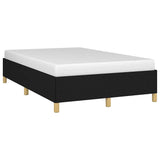 Cadre de lit sans matelas noir 120x190 cm tissu