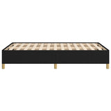 Cadre de lit sans matelas noir 120x190 cm tissu