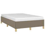 Cadre de lit sans matelas taupe 120x190 cm tissu