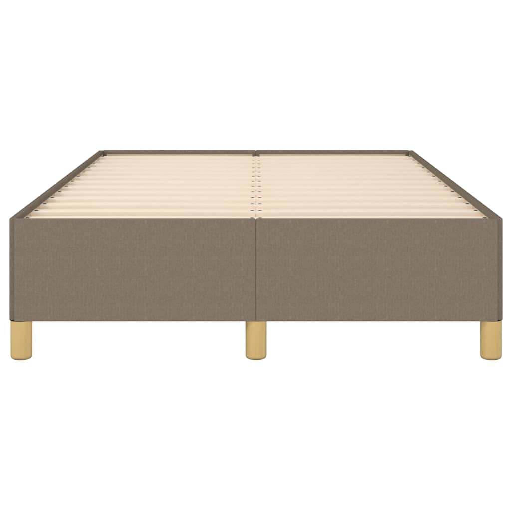 Cadre de lit sans matelas taupe 120x190 cm tissu