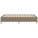 Cadre de lit sans matelas taupe 120x190 cm tissu