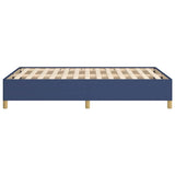 Cadre de lit sans matelas bleu 120x190 cm tissu