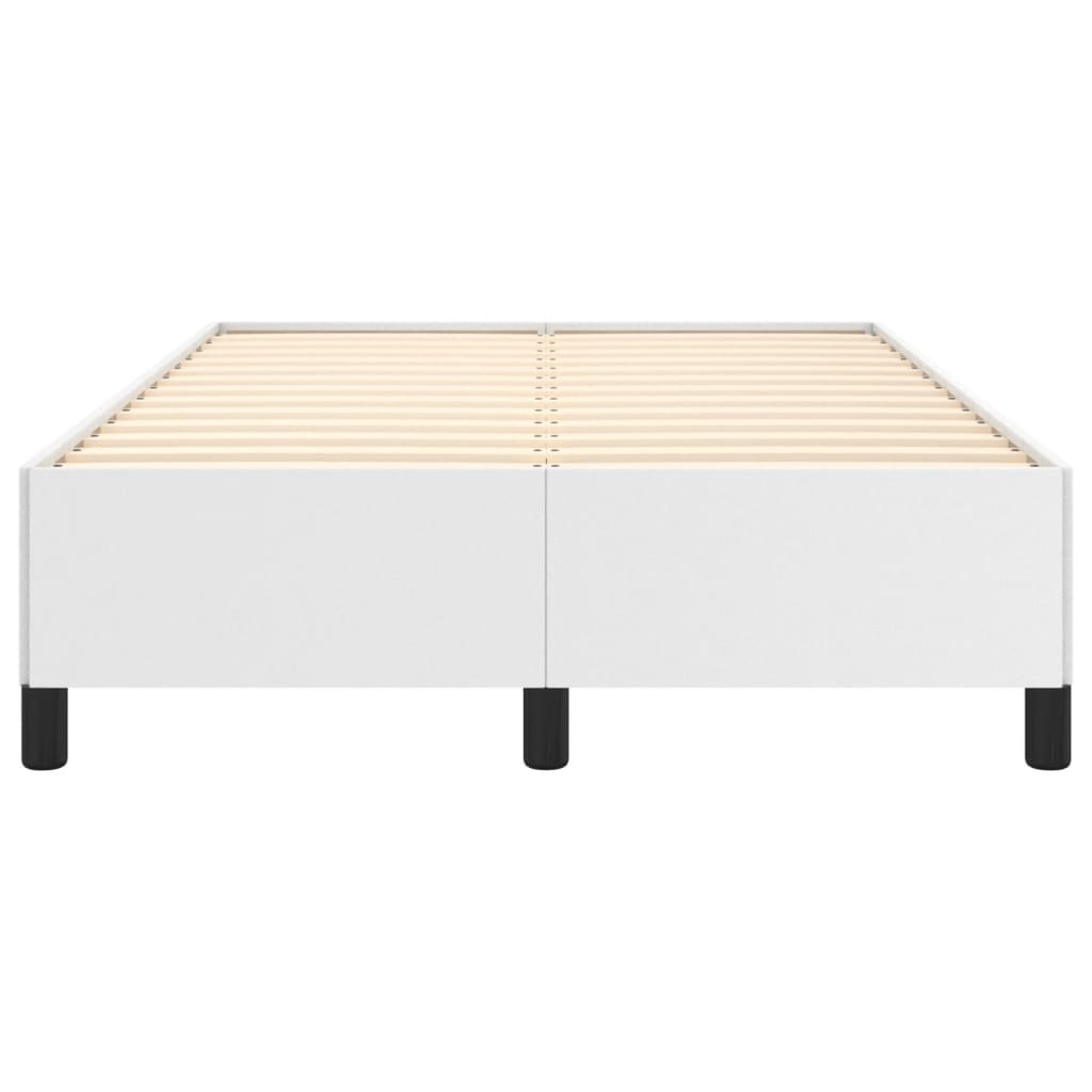 Cadre de lit sans matelas blanc 120x190 cm similicuir