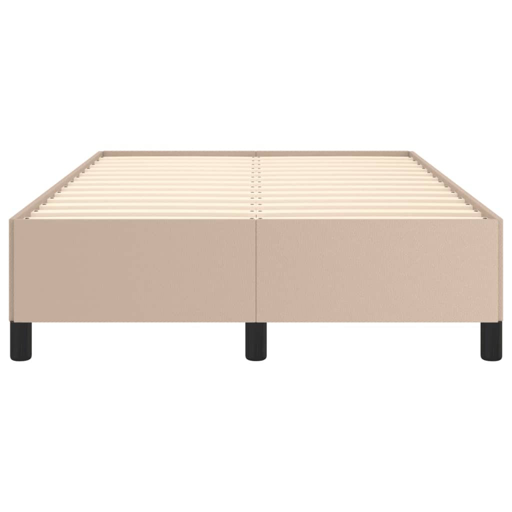 Cadre de lit sans matelas cappuccino 120x190 cm similicuir