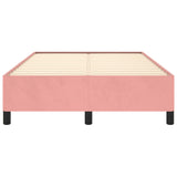 Cadre de lit sans matelas rose 120x190 cm velours