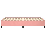 Cadre de lit sans matelas rose 120x190 cm velours