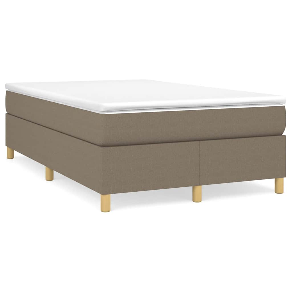 Sommier à lattes de lit avec matelas taupe 120x190 cm tissu