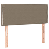 Sommier à lattes de lit avec matelas taupe 120x190 cm tissu