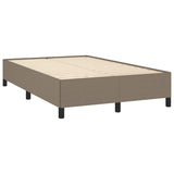 Sommier à lattes de lit avec matelas taupe 120x190 cm tissu