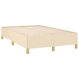 Slatted bed base with cream mattress 120x190 cm fabric