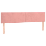 Slatted bed base with pink mattress 120x190 cm velvet