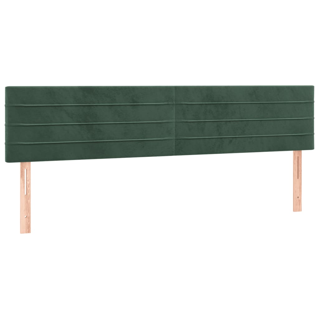 Slatted bed base with dark green mattress 120x190 cm