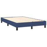 Sommier à lattes de lit matelas et LED bleu 120x190 cm tissu