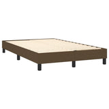 Sommier à lattes de lit matelas et LED marron foncé 120x190 cm