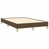 Sommier à lattes de lit matelas et LED marron foncé 120x190 cm