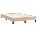 Sommier à lattes de lit avec matelas LED cappuccino 120x190 cm