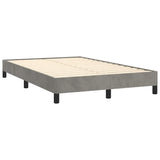 Sommier à lattes de lit avec matelas LED gris clair 120x190 cm