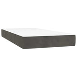 Slatted bed base with LED mattress dark grey 120x190 cm