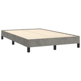 Sommier à lattes de lit avec matelas LED gris clair 120x190 cm