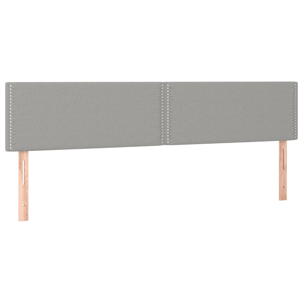 Sommier à lattes de lit matelas LED gris clair 120x190 cm tissu