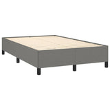 Sommier à lattes de lit matelas LED gris foncé 120x190 cm tissu