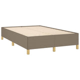 Sommier à lattes de lit matelas et LED taupe 120x190 cm tissu