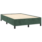 Slatted bed base with LED mattress dark green 120x190 cm