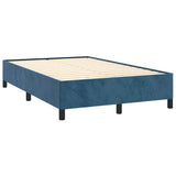 Sommier à lattes de lit avec matelas LED bleu foncé 120x190 cm