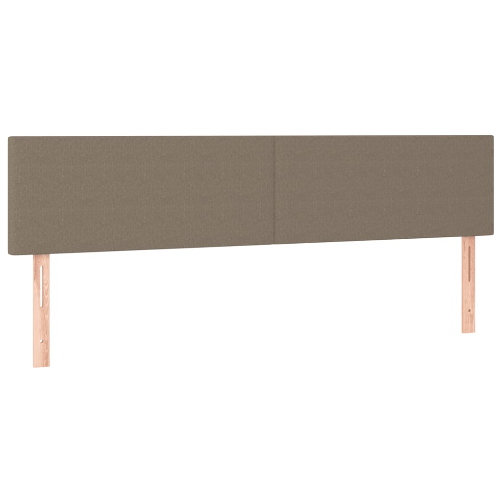 Bed frame without mattress taupe 120x190 cm fabric