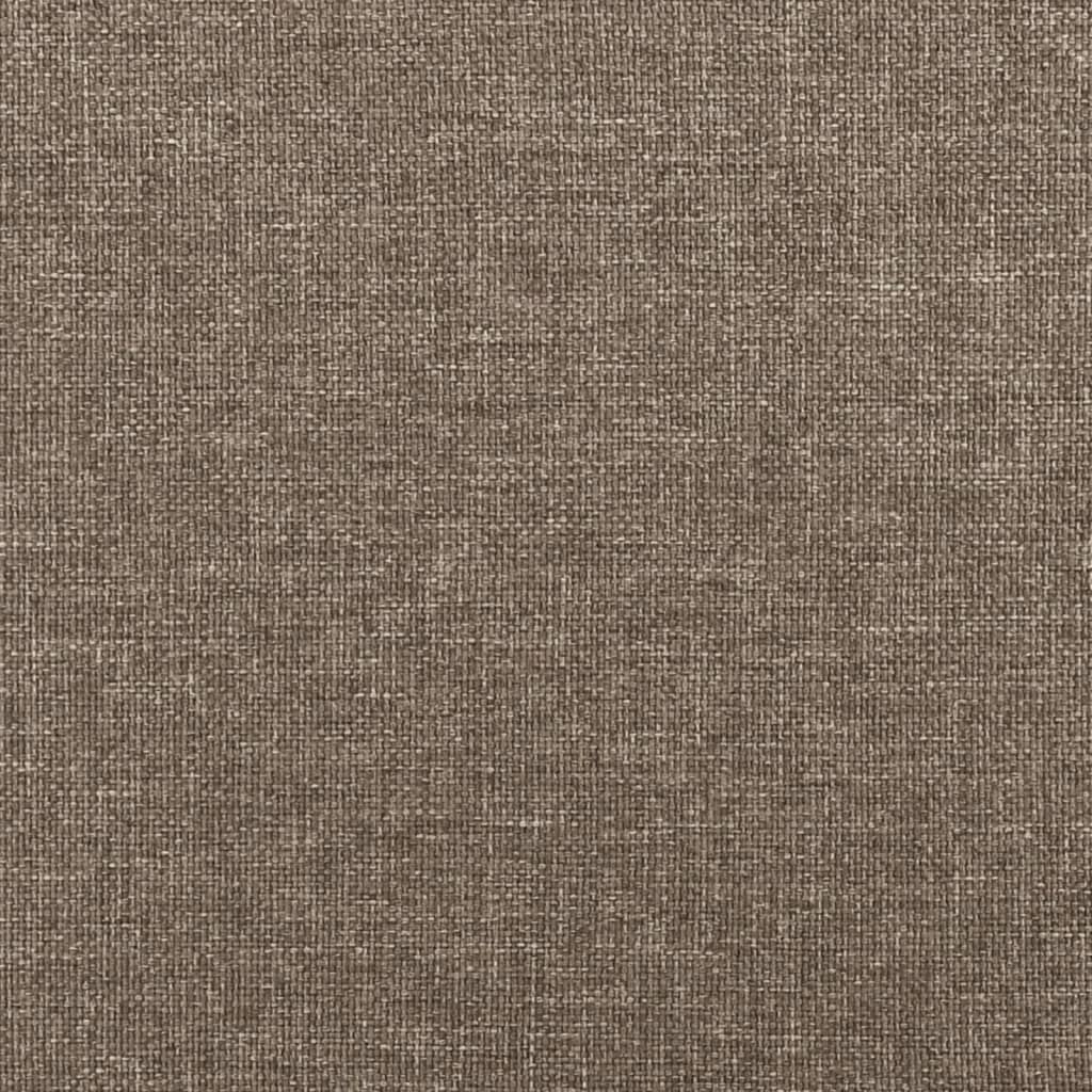 Cadre de lit sans matelas taupe 120x190 cm tissu