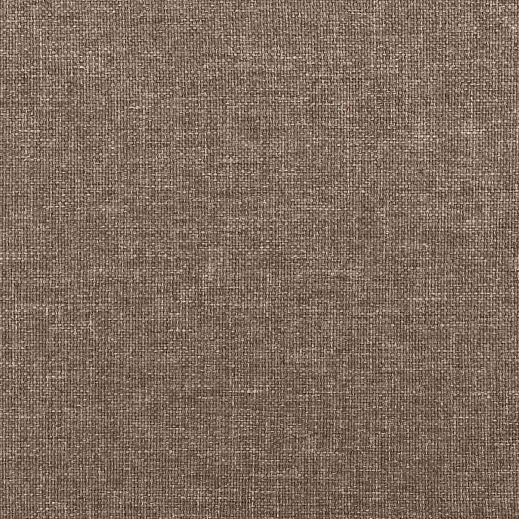 Cadre de lit sans matelas taupe 120x190 cm tissu