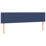 Cadre de lit sans matelas bleu 120x190 cm tissu