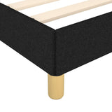 Bed frame without mattress black 120x190 cm fabric