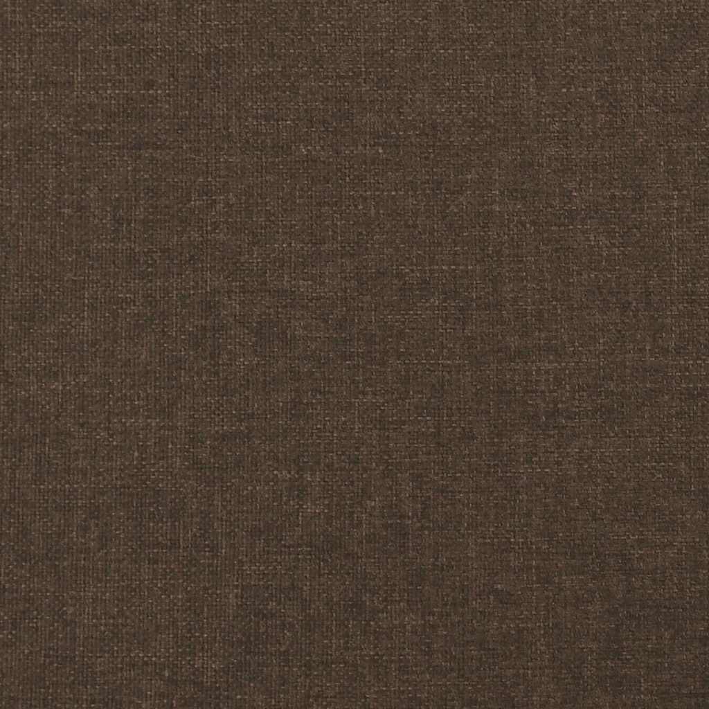 Cadre de lit sans matelas marron foncé 120x190 cm tissu