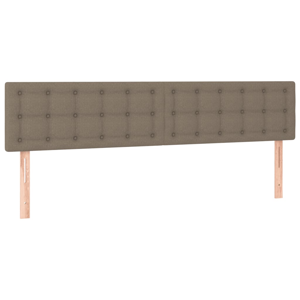 Cadre de lit sans matelas taupe 120x190 cm tissu