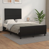 Cadre de lit sans matelas noir 120x190 cm similicuir