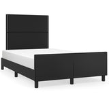 Cadre de lit sans matelas noir 120x190 cm similicuir