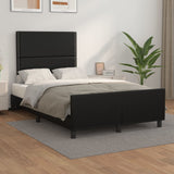 Cadre de lit sans matelas noir 120x190 cm similicuir