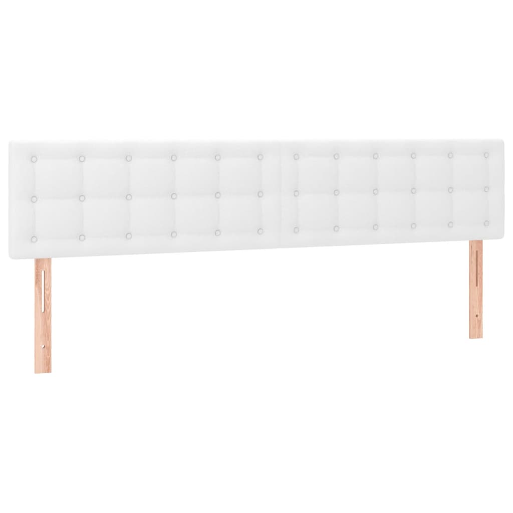 Cadre de lit sans matelas blanc 120x190 cm similicuir